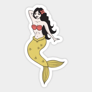 Tattoo Style Mermaid | Mermaid Lover Sticker